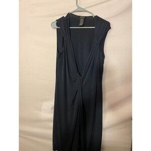 George True Wrap Style Dress Navy Classic Office Womens Size XL 16/18 Vneck